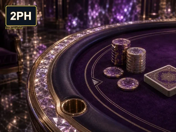 Homepage visual of the 2PH game lobby, showing slot and fishing titles.